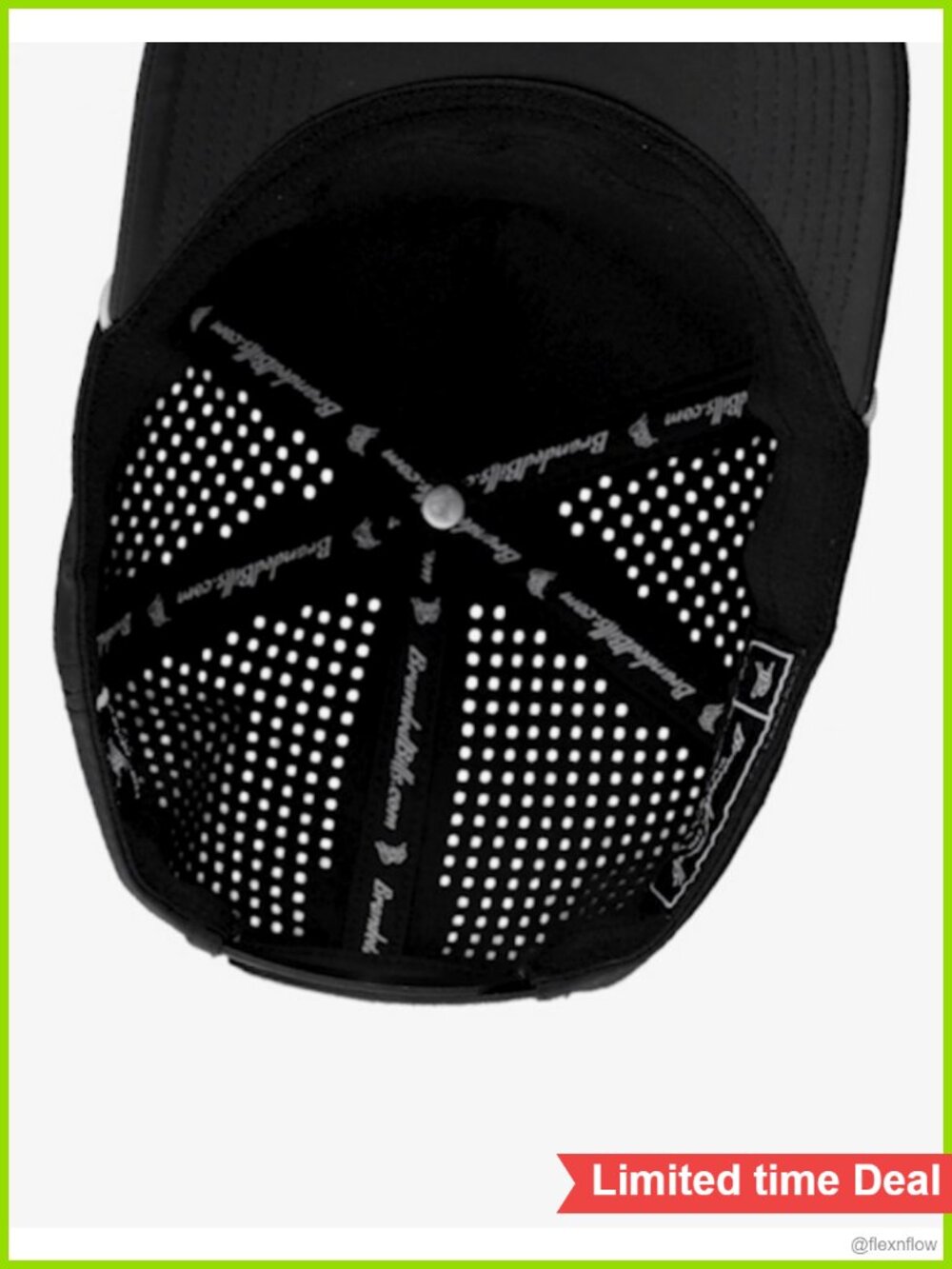 Performance Golf Dad Script Snapback Baseball Cap UPF 50+ - Picture 6 of 6